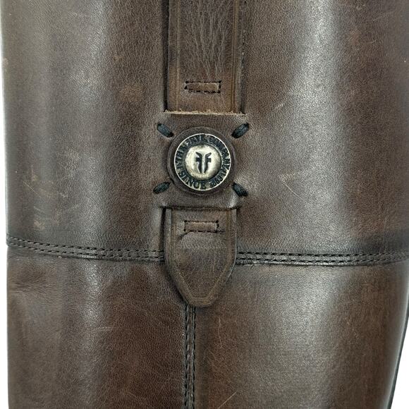 Frye Jayden Tall Button Boots Women's SZ 9 Brown Boho Casual Equestrian Western - Picture 7 of 13
